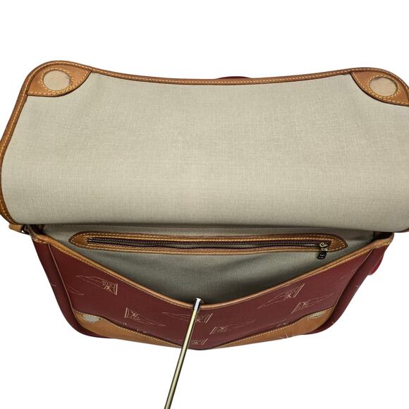 Louis Vuitton America's Cup Calvi Messenger Bag Vintage Rare '94 Rust Red Unisex - Picture 10 of 15